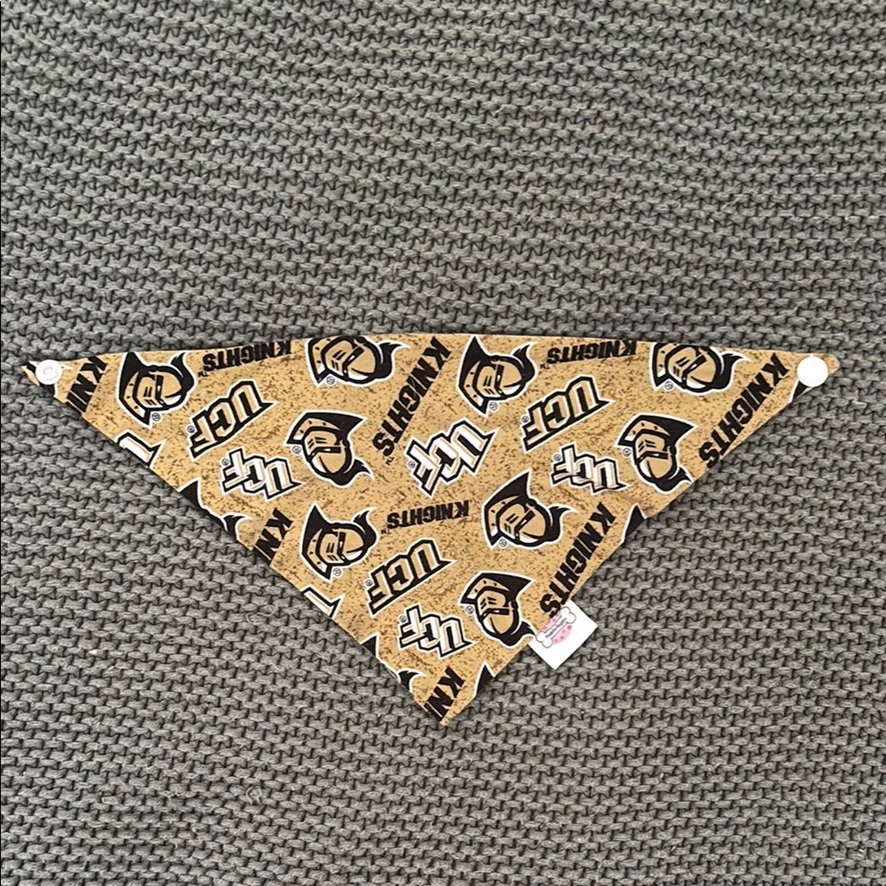 UCF Knights Dog Bandana (Reversible)- Gold and Black
